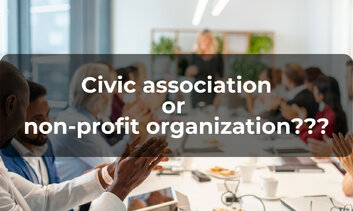 What are the differences between a civil association and a non-profit organization?