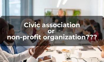 What are the differences between a civil association and a non-profit organization?